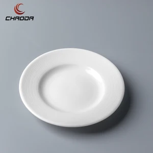 Image of Chaoda Best 5 inch porcelain plate stand glass cups Restaurant tableware white porcelain plates dessert holder snack dish