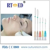 Factory offer, Best price&quality PDO&PCL Lifting Thread For Reconstruct surgery, Runte COG TYPE1D, 2D,3D,4D, SHARP NEEDLE 110M