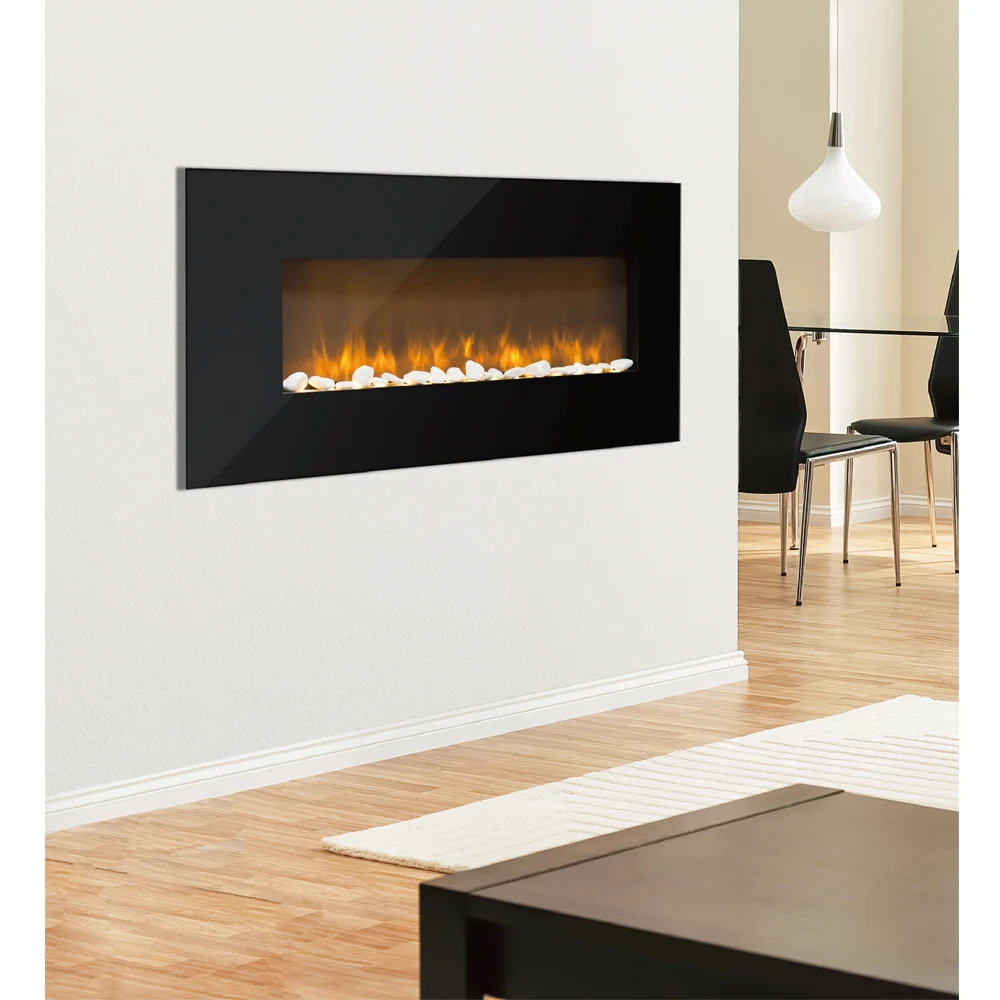 Amber Flame Effect Lighting For Fireplace Wall Electric Fireplace