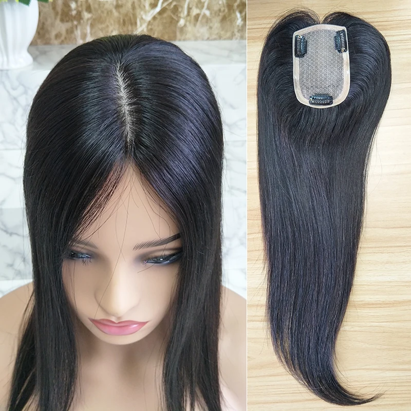 Hot Sale Good Quality Size 3 5 16 Inch Hair Pieces Crown Topper
