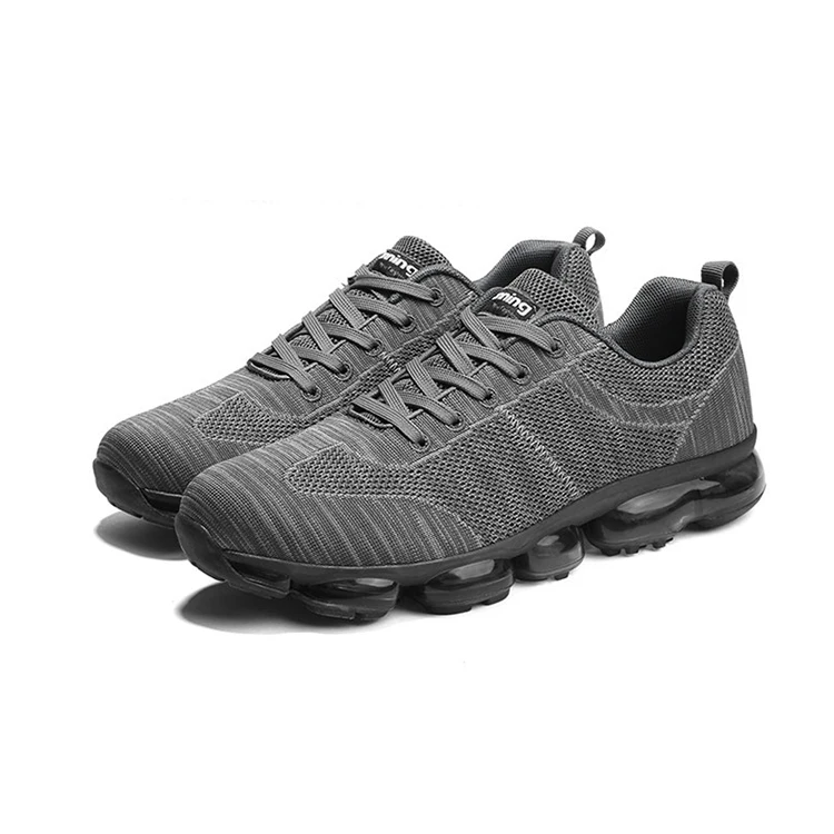 

Low MOQ No Brand Fashion Air Cushion Athletic Knitted Sport Shoes For Men, Black;medium gray;dark blue /oem