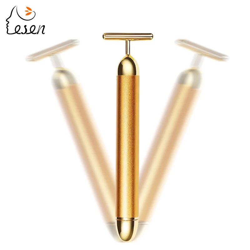 

New products Handy Vibrating Facial Massager 24k Gold Beauty Bar