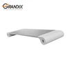 Ergonomic aluminum alloy metal monitor stand riser with usb charging ports desk organizer keyboard storage