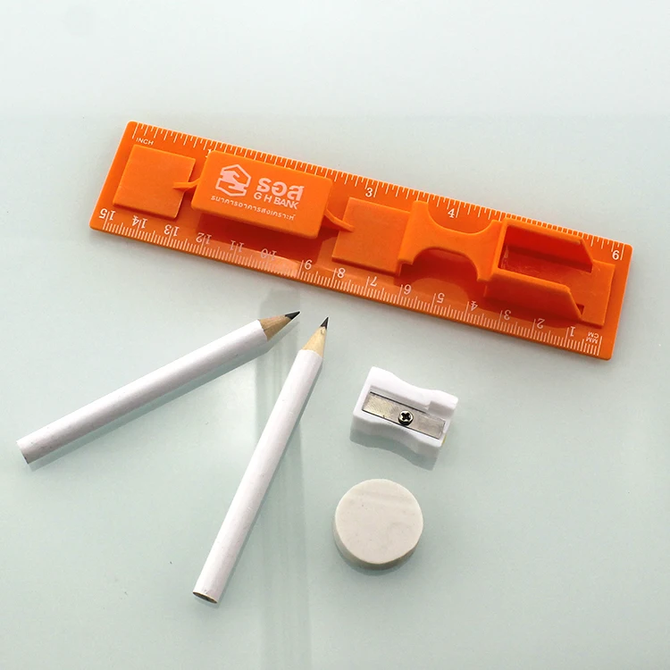 Ruler And Pencil Set 30cm Ruler 2xhb Pencils Sharpener And Eraser Buy