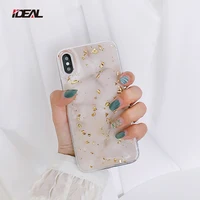 

Glitter Back Gold Foil Bling Marble Phone Cases for iPhone X Soft Transparent TPU Case Cover for iPhone 7 8 x xs xs max xr 11