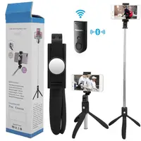 

Bluetooth Selfie Stick With Integrated-Style Tripod 360Rotation And Embedded Remote Control For Universal Phone