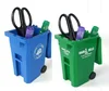 Mini Storage Bin with wheel plastic garbage can desk pen holder