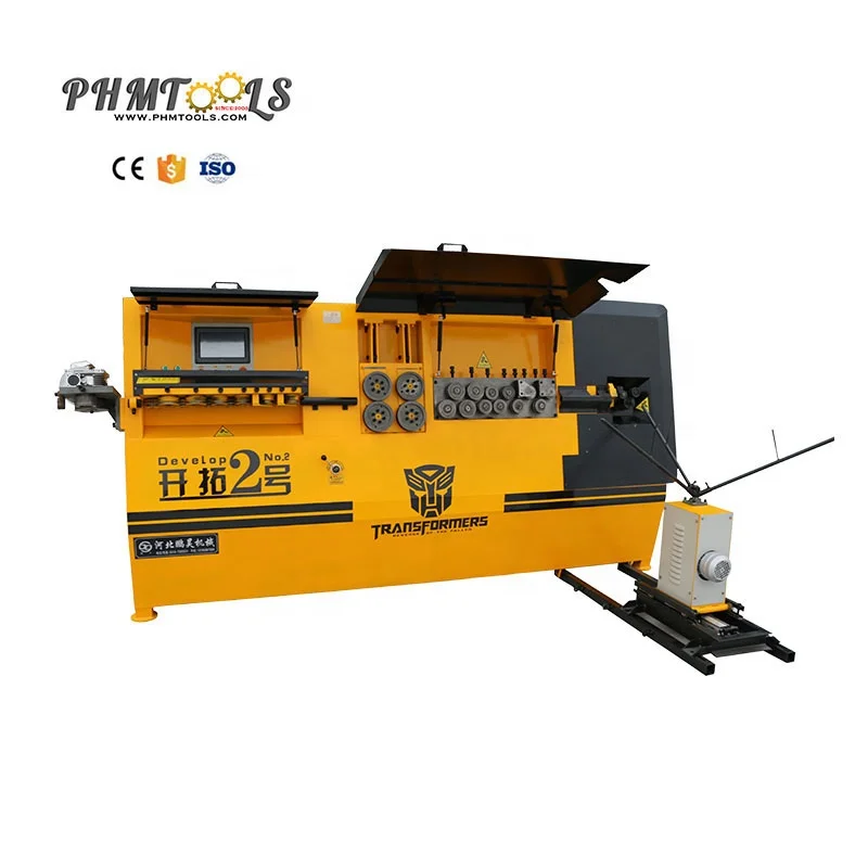 
Develop No.2 High-efficiency CNC hoop making machine, automatic rebar bending machine 