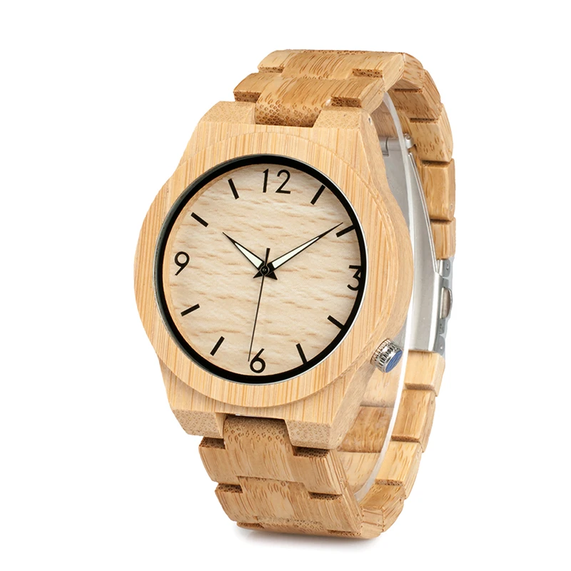 

BOBO BIRD relogio masculino curren clock wood watches men with quartz wristwatch Luminous pointer, Picture