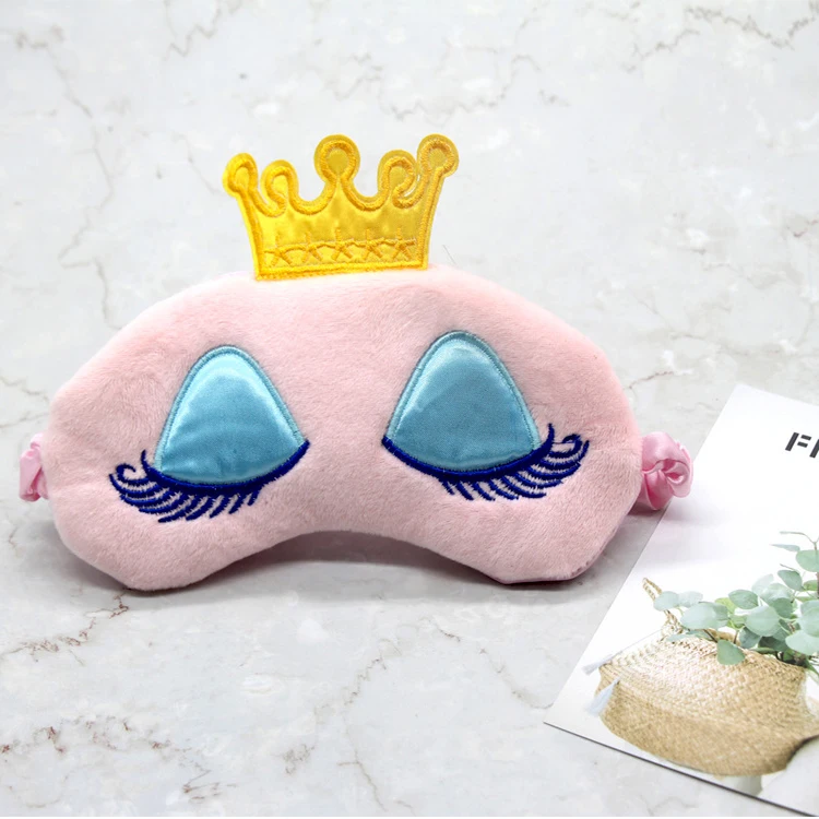 Kid Sleeping Mask Beauty Cartoon Cute Women Girls Sleep Cover Elastic