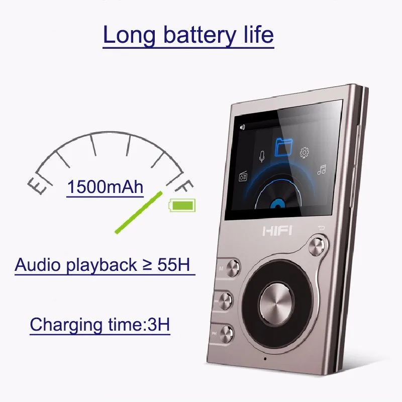 IQQ 8GB 55 hours playback 2017 RK chipset hifi player