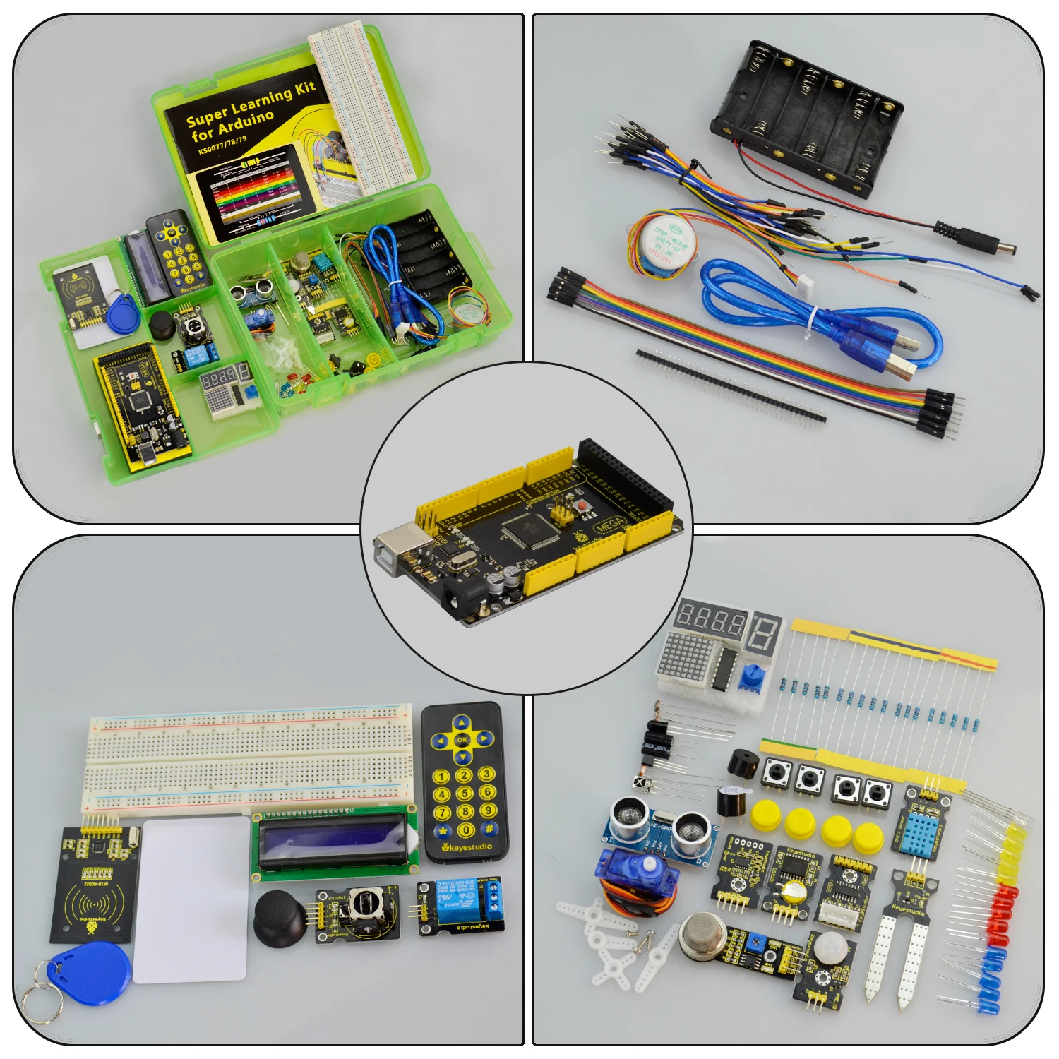 New Keyestudio Super Learning Kit With Mega 2560 R3 For Arduino Starter ...