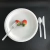 eco friendly round bagasse sugarcane pulp plates recyclable disposable 100% biodegradable tableware for party