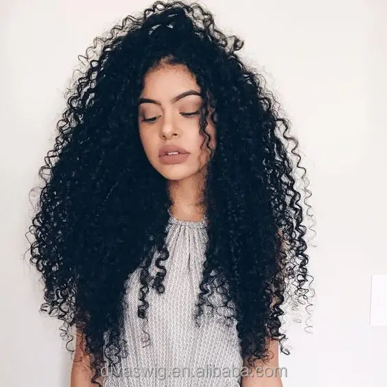 

250 Density Lace Front Human Hair Wigs Brazilian Virgin Hair Front Lace kinky curly 360 Lace Frontal Hair Wigs For Black Women