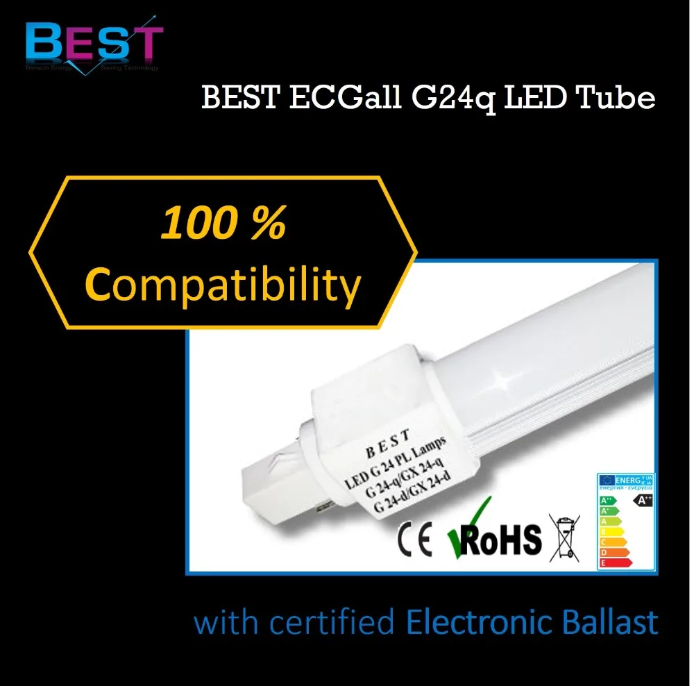 
BSET ECGall G24q LED retrofit bulb for replacing G24q 4 pin CFL 