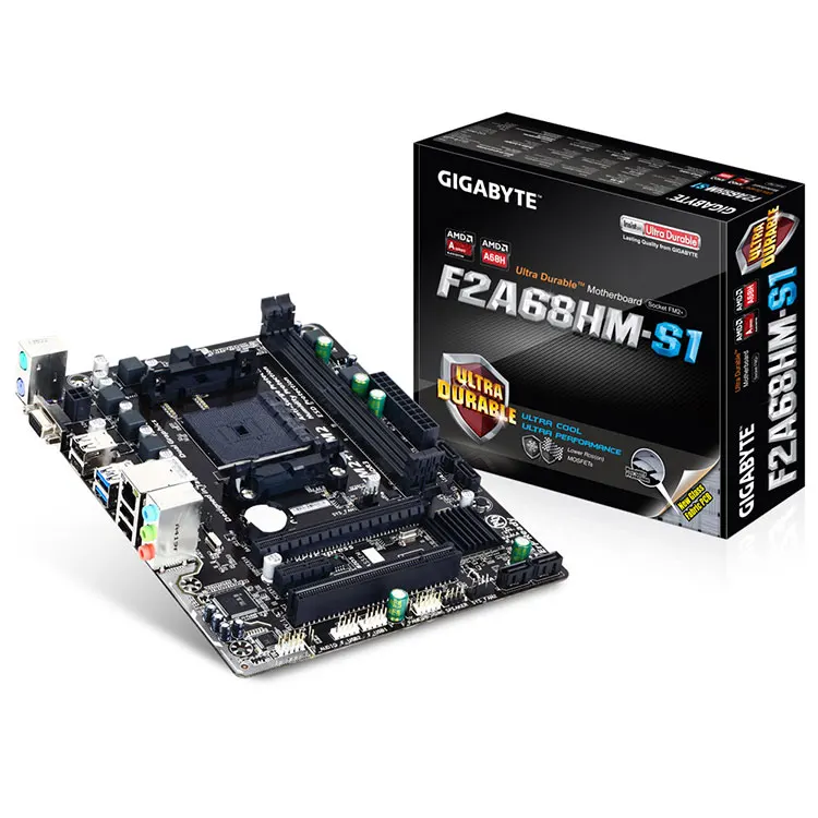 

GIGABYTE New Original AMD GA-F2A68HM-S1 64GB DDR3 FM2+ Socket Micro ATX Motherboard
