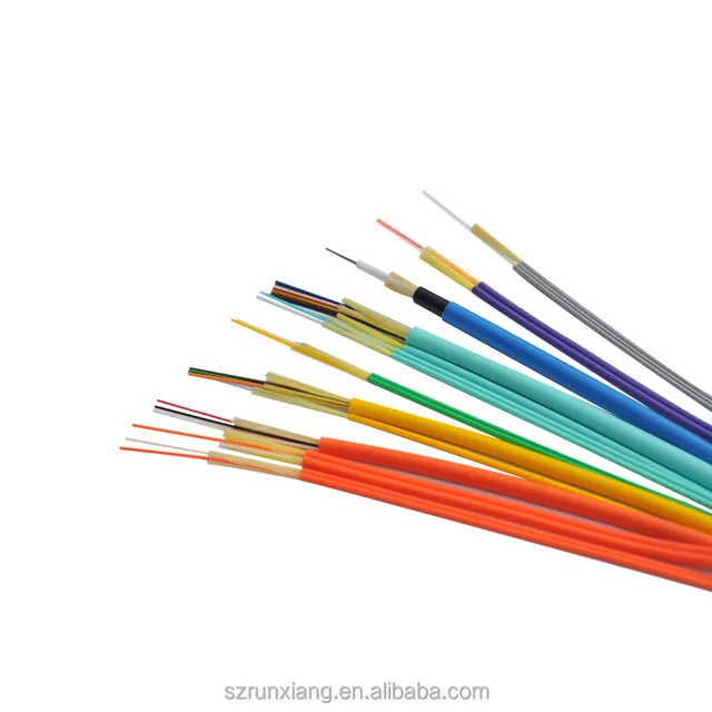 dual core indoor fiber optic cable with tight buffered fibre