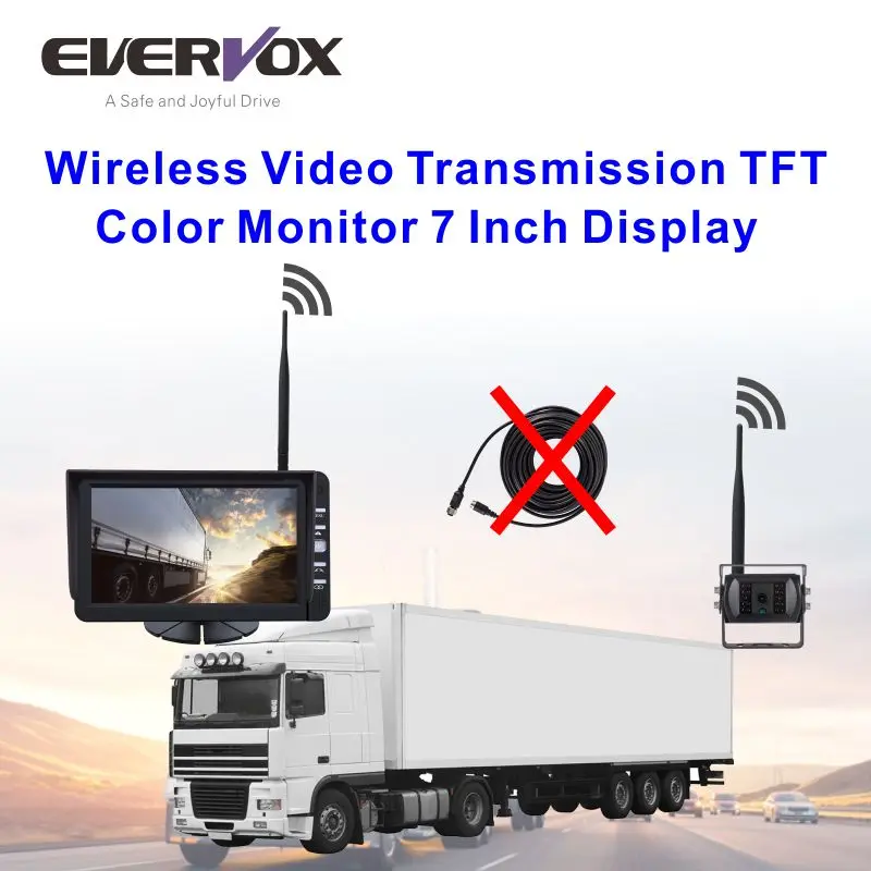 7 inch 720P AHD Wireless Car Camera Monitor Rear View System, View car