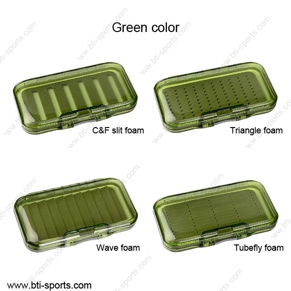 
Flexible MOQ spring tache waterproof fly boxes for fly fishing with different color and form choice(B15) 