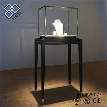 De Vidrio Moderno Gabinete De La Joyería Luz Led Joyería Escaparate De