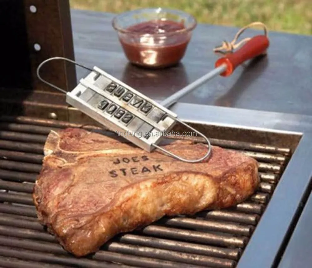 

BBQ Branding Iron with Changeable Letters For Personalized Grilling tool, Colorful or as customized