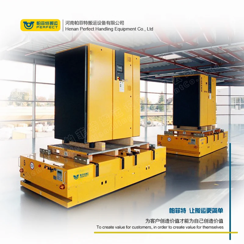 large capacity agv transfer cart handling materials can turn 360 degrees