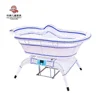 1001A handmade rattan automatic swing electric baby cradle Voice-controlled swing function baby bed with music