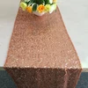 High Quality Glitter Rose Gold Sequin Table Runner