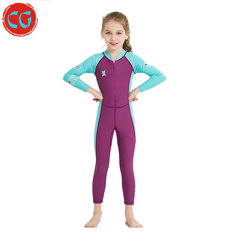 

Professional High Quality Summer Pool Swimming Wear Nylon Spearfishing Diving Suit for Kids, 3 colors