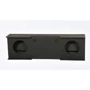 Q Power QBGMC10 2007 4DR Dual 10-Inch Custom Fit Speaker Box for GM/Chevy Crew Cab 4-Door Trucks 2007-2013
