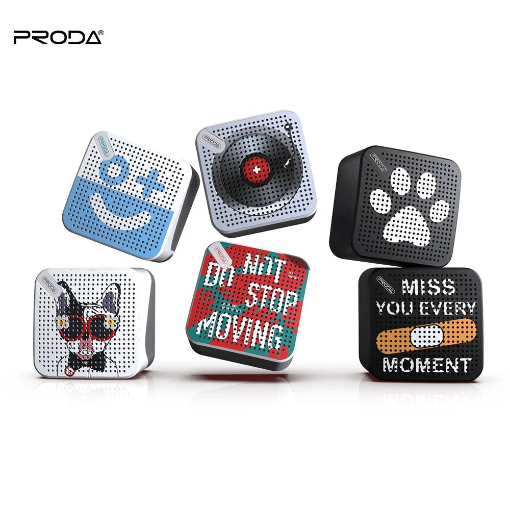 PRODA High Quality Sound Twins Pair Pattern Customizing Wireless Speaker