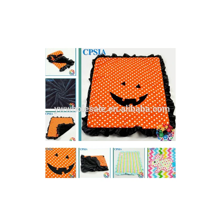 halloween baby blanket