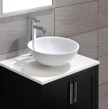 Sn129 523 40 Barber Shop Round Porcelain Sink For Bathroom