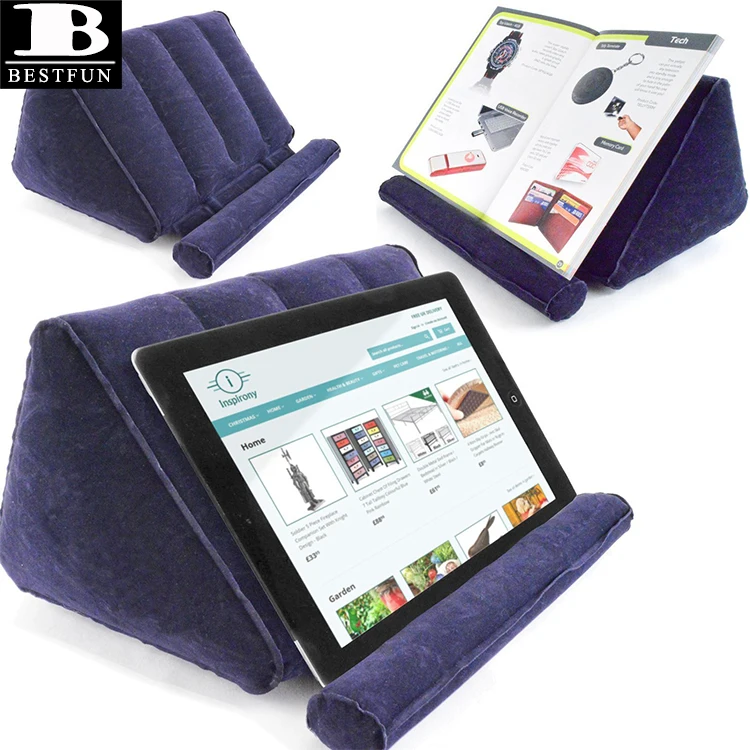 Folding Inflatable Travel Tablet Book Holder Stand Rest Camping