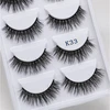 Free samples Create your own brand 5 Pari 3d mink eyelashes false silk synthetic eyelashes