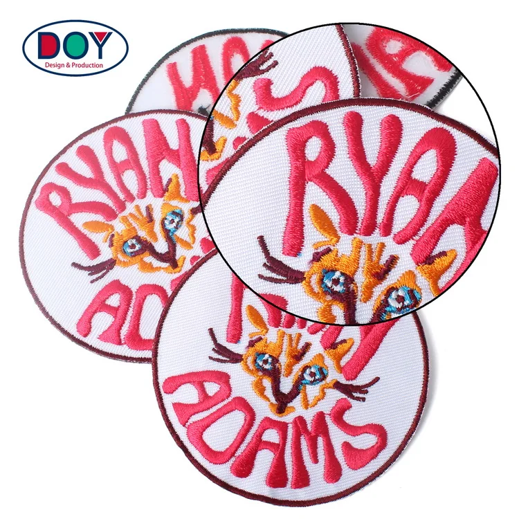 Custom Made Fashion Design Heatseal Backing Fabric 3d Letters Logo