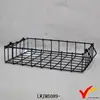 rectangular vintage metal wire hand made basket