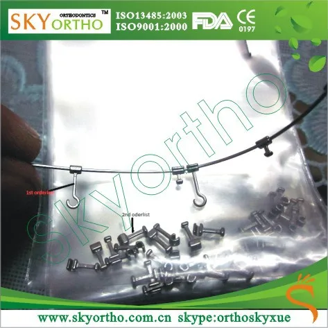 Orthodontic Multi-function Crimpable Hook orthodontic sliding hook