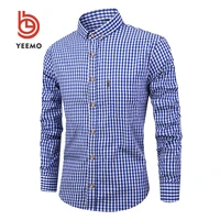 

Low MOQ Men's 100% Cotton Button Down Cheap Plaid Shirts Camisas De Cuadros