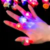 Creative LED Flashing Finger Ring Glow in Dark Party Decor Kid Toy Gift CA178