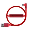 Elbow Design 1.5m Nylon Braided Type C Cable with Timer Switch for android phone