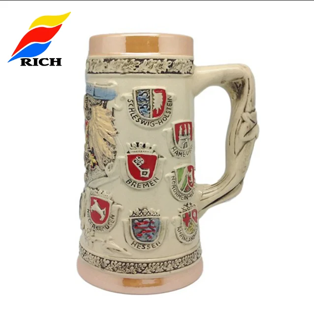 Ceramic German Beer Mug Custom Beer Stein With Metal Lid Buy Ceramic