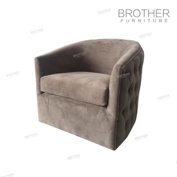 Round swivel sofa chair