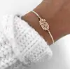 Trendy Women Girls Adjustable Rope Cord Bracelet Pineapple Charm Bracelet