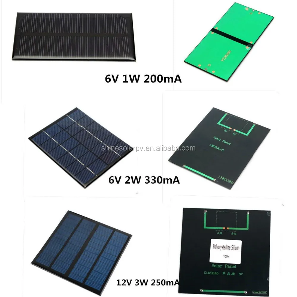 Mini Solar Panel 6v 2w 3w 4w 5w 6w 7w 8w 9w 10w 12w 15w Small Solar Panel Cheap Polycrystalline