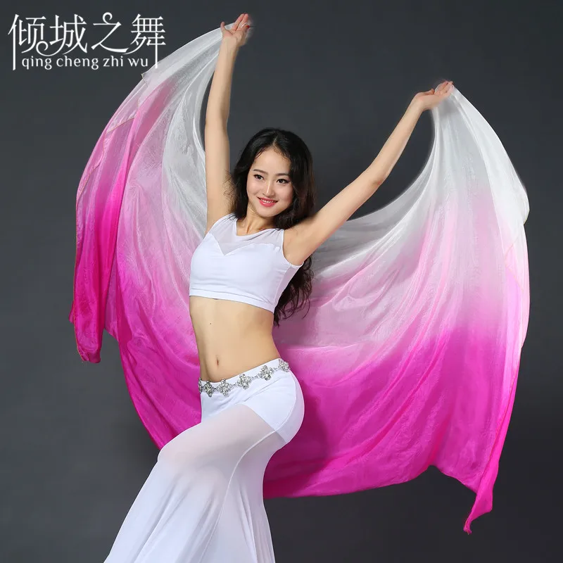 

Performance Professional belly dancing Silk veil for girl