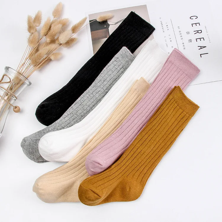 

High quality japanese stockings cartoon tube socks teen girl knee high tube sock wholesale, 6 colors