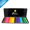 Custom logo Educational stationery school wood color pencil set