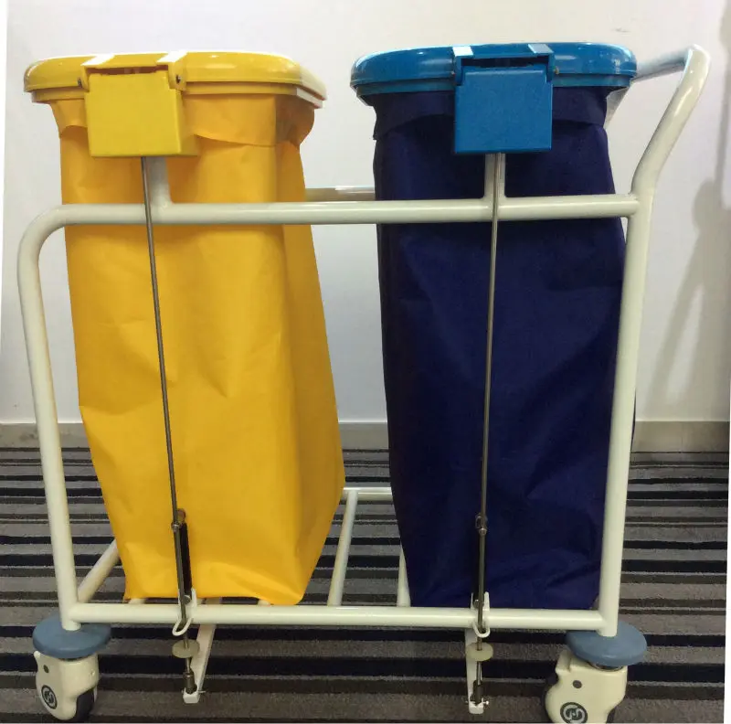 hospital linen waste trolley