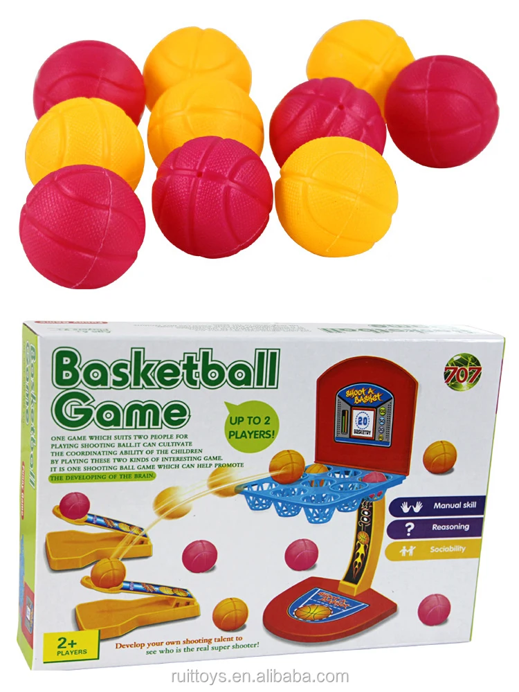 Kid Plastic Basketball Shooting Desktop Game Toy Mini Basketball Game